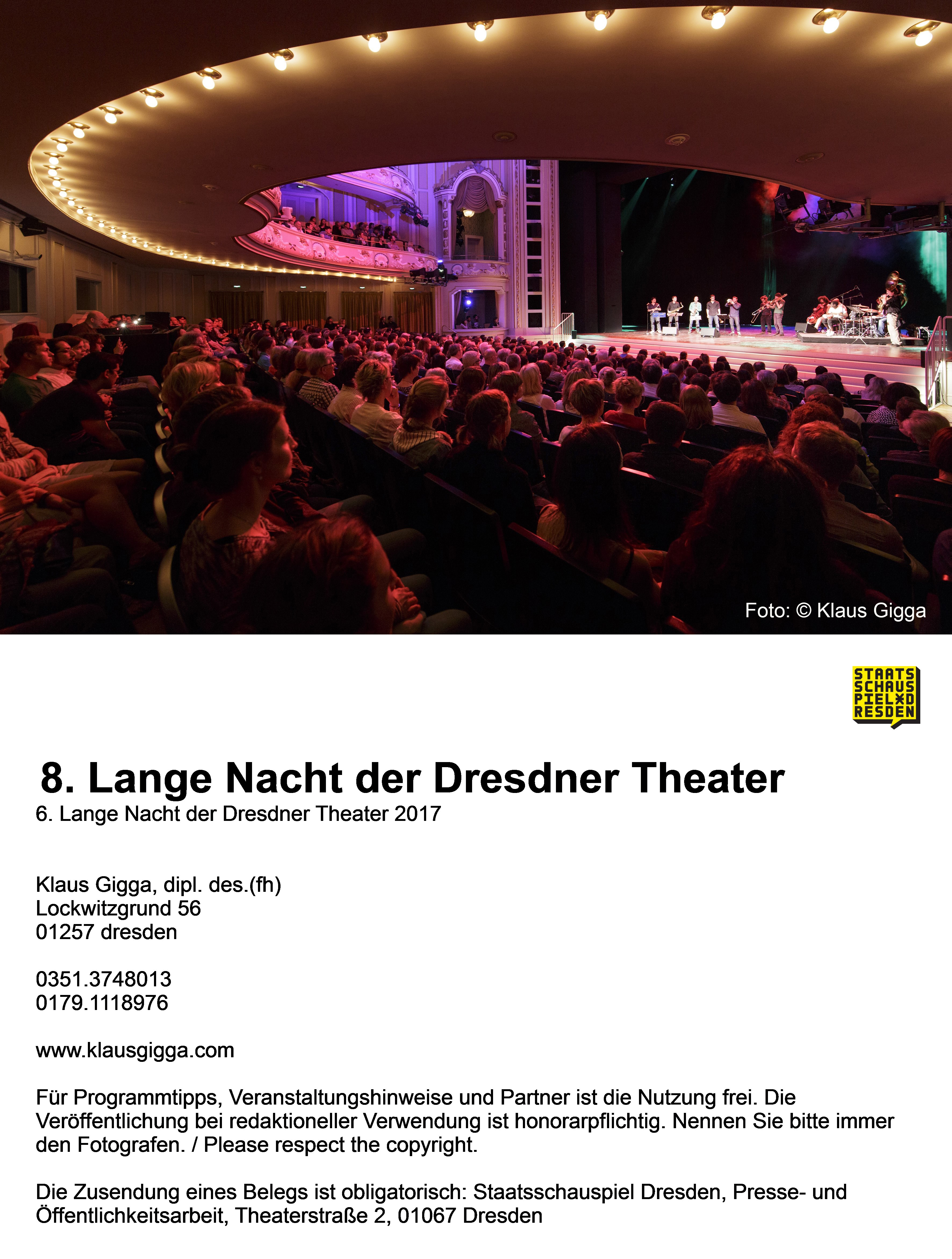 8. Lange Nacht der Dresdner Theater